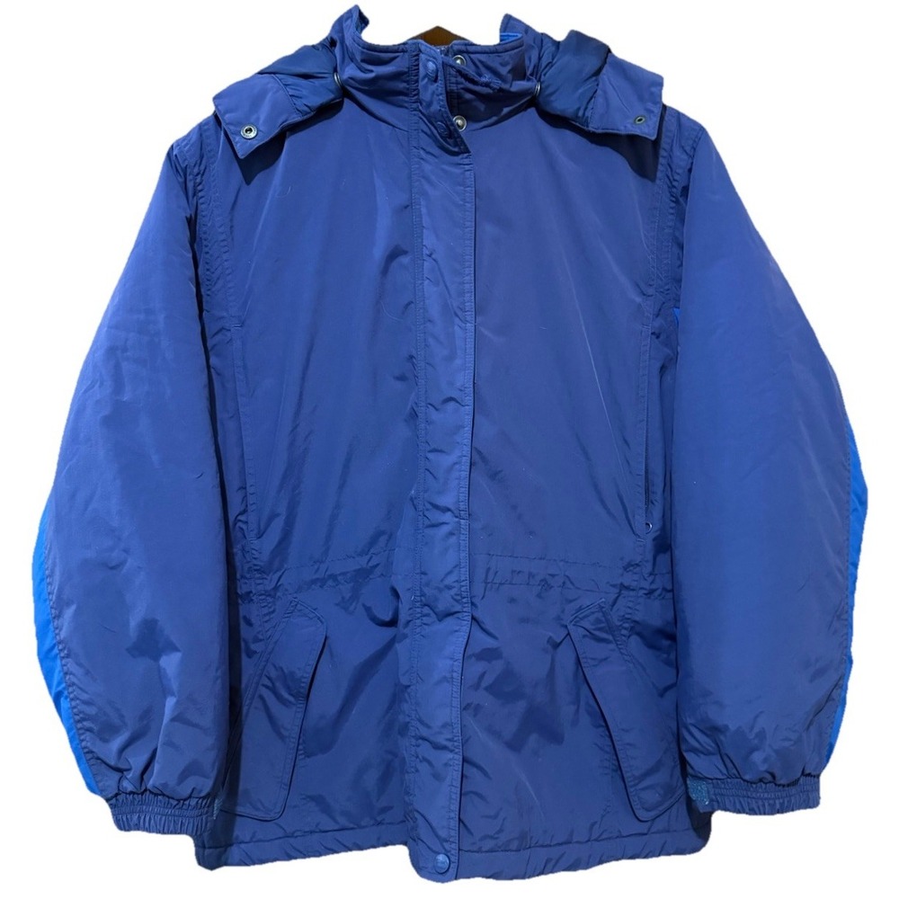 L.L. Bean Outdoors Women's Coat Large Petite Thinsulate Ultra 2‎ Tone Adj Waist